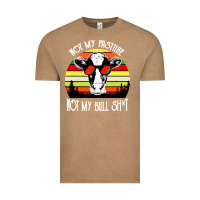 Vintage Coffee vintage not my pasture not my bull cow Vintage Tee - artisFamous