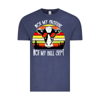 Vintage Denim vintage not my pasture not my bull cow Vintage Tee - artisFamous