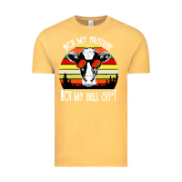 Vintage Mustard vintage not my pasture not my bull cow Vintage Tee - artisFamous
