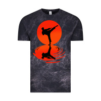 Cloud Black karate and kung fu Vintage Tee - artisFamous