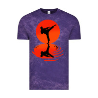 Cloud Purple karate and kung fu Vintage Tee - artisFamous