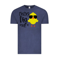 Vintage Denim kids chick dig me christian Vintage Tee - artisFamous