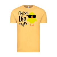 Vintage Mustard kids chick dig me christian Vintage Tee - artisFamous
