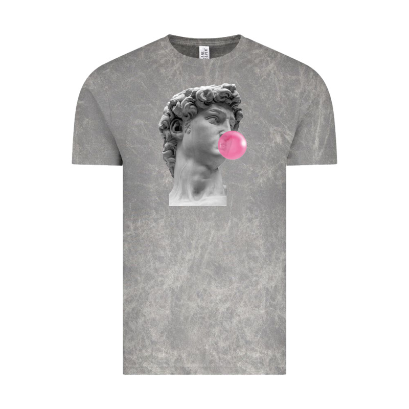 Vaporwave Statue Head With Bubblegum Vintage Tee by artisFamous | Teevron