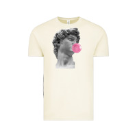 Vintage Arctic Vaporwave statue head with bubblegum Vintage Tee - artisFamous