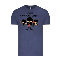 Vintage Denim mixed martial arts and crafts Vintage Tee - artisFamous