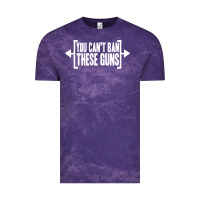 Cloud Purple you can't ban these guns Vintage Tee - artisFamous