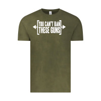 Vintage Olive you can't ban these guns Vintage Tee - artisFamous