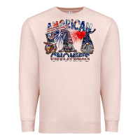 Pale Pink amerikan gnomies Premium Sweatshirt - SublimationCraftShop