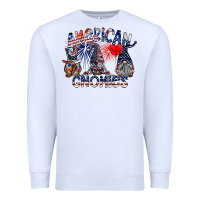 White amerikan gnomies Premium Sweatshirt - SublimationCraftShop