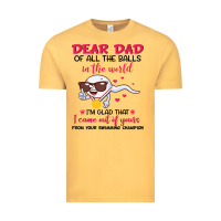 Vintage Mustard dear dad of all the balls in the world i’m glad that i came out of y Vintage Tee - artisFamous