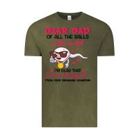 Vintage Olive dear dad of all the balls in the world i’m glad that i came out of y Vintage Tee - artisFamous