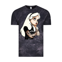 Cloud Black alice in wonderland Vintage Tee - artisFamous