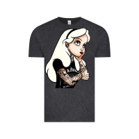 Vintage Black alice in wonderland Vintage Tee - artisFamous