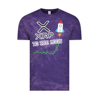 Cloud Purple xrp to the moon Vintage Tee - artisFamous