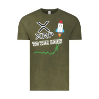 Vintage Olive xrp to the moon Vintage Tee - artisFamous