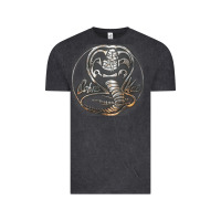 Vintage Black cobra k.a.i rusted steel snake lo go graphic t shirt Vintage Tee - artisFamous