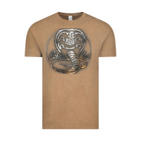 Vintage Coffee cobra k.a.i rusted steel snake lo go graphic t shirt Vintage Tee - artisFamous
