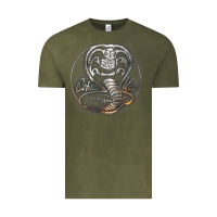 Vintage Olive cobra k.a.i rusted steel snake lo go graphic t shirt Vintage Tee - artisFamous