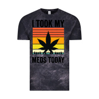Cloud Black i took my meds today Vintage Tee - artisFamous