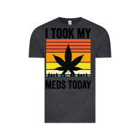 Vintage Black i took my meds today Vintage Tee - artisFamous