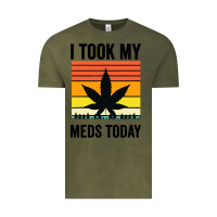 Vintage Olive i took my meds today Vintage Tee - artisFamous