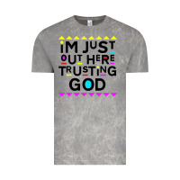 Cloud Rock i'm just out here trusting god Vintage Tee - artisFamous