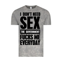 Cloud Rock I DON'T NEED SEX Vintage Tee - artisFamous