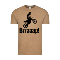 Vintage Coffee brraaap funny dirt bike Vintage Tee - artisFamous