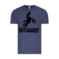 Vintage Denim brraaap funny dirt bike Vintage Tee - artisFamous