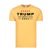 Vintage Mustard donald trump 2024 take america Vintage Tee - artisFamous