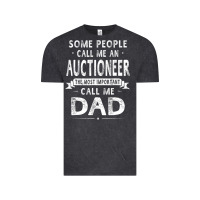 Vintage Black auctioneer dad father's day gifts father daddy men t shirt Vintage Tee - artisFamous