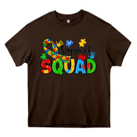 Chocolate Brown support squad Heavy Core Tee - JahusDesignShop