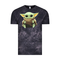 Cloud Black baby yoda Vintage Tee - artisFamous
