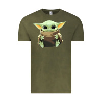 Vintage Olive baby yoda Vintage Tee - artisFamous