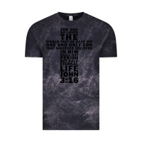 Cloud Black John 3:16 Bible Verse Cool Christian Church Shirts Christianity Vintage Tee - artisFamous
