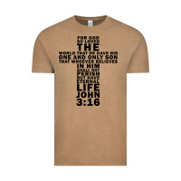 Vintage Coffee John 3:16 Bible Verse Cool Christian Church Shirts Christianity Vintage Tee - artisFamous