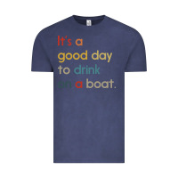 Vintage Denim it's a good day to drink on a boat Vintage Tee - artisFamous