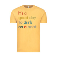 Vintage Mustard it's a good day to drink on a boat Vintage Tee - artisFamous