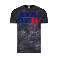 Cloud Black reagan bush '84 Vintage Tee - artisFamous