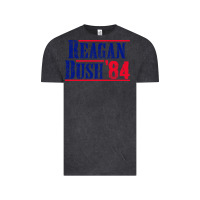 Vintage Black reagan bush '84 Vintage Tee - artisFamous