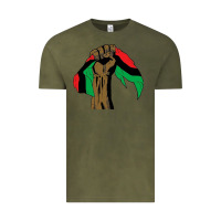 Vintage Olive black power african license Vintage Tee - artisFamous