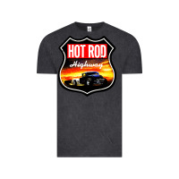Vintage Black HOT ROD GARAGE CAR Vintage Tee - artisFamous