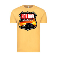 Vintage Mustard HOT ROD GARAGE CAR Vintage Tee - artisFamous