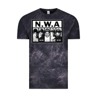 Cloud Black N.W.A Californian hip hop group N.W.A Vintage Tee - artisFamous
