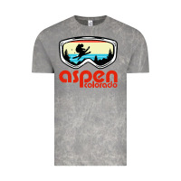 Aspen Colorado Ski Mountain Skiing Retro Vacation Vintage Tee | Teevron