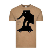 Vintage Coffee Elephant Black To Stand On Your Car Vintage Tee - artisFamous