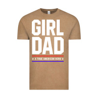 Vintage Coffee Girl Dad A True American Hero - Fathers Day Gift Vintage Tee - artisFamous