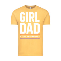 Vintage Mustard Girl Dad A True American Hero - Fathers Day Gift Vintage Tee - artisFamous