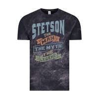 Cloud Black Stetson Personalized Name Birthday Gift Vintage Tee - artisFamous